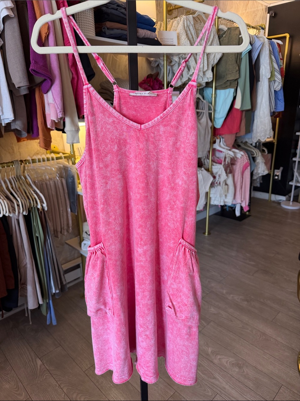 Zenana Outfitters Pink Romper with Pockets - Free People Du pe